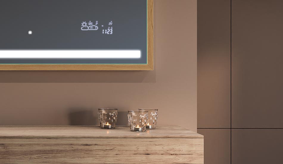 Ogledalo u crnom loft okviru za moderne i minimalističke kupaonice | ARTFORMA