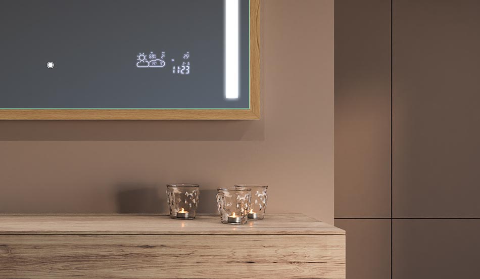 Ogledalo u crnom loft okviru za moderne i minimalističke kupaonice | ARTFORMA
