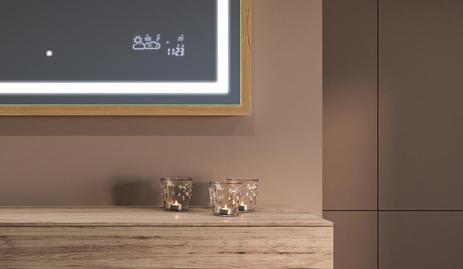 Ogledalo u crnom loft okviru za moderne i minimalističke kupaonice | ARTFORMA