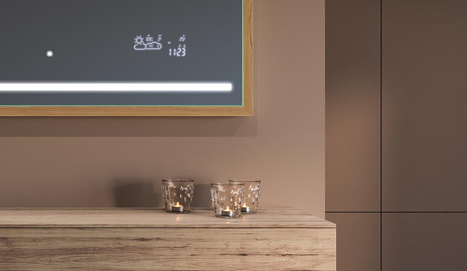 Ogledalo u crnom loft okviru za moderne i minimalističke kupaonice | ARTFORMA