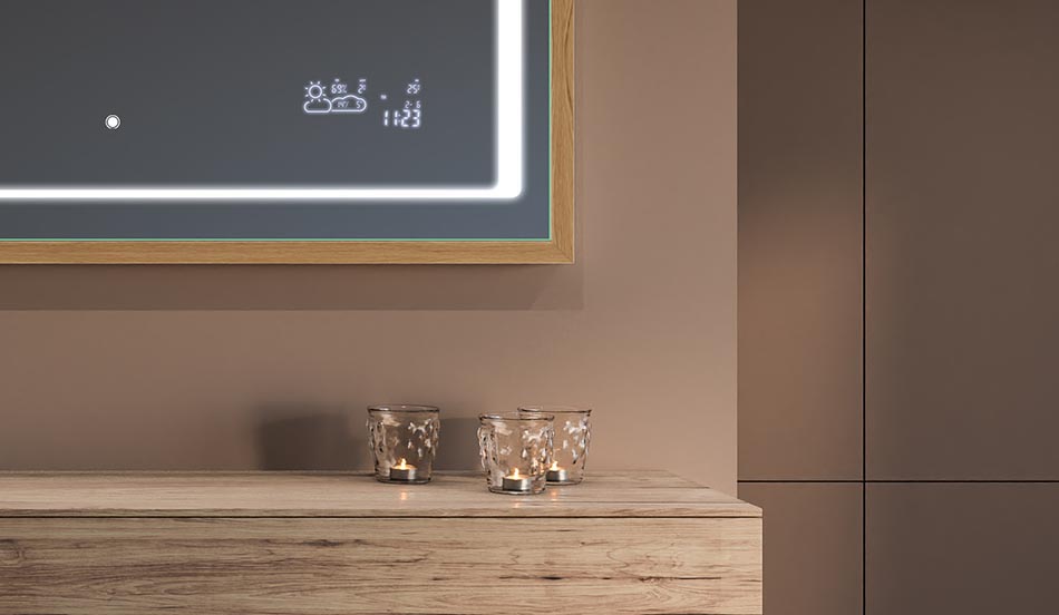 Ogledalo u crnom loft okviru za moderne i minimalističke kupaonice | ARTFORMA