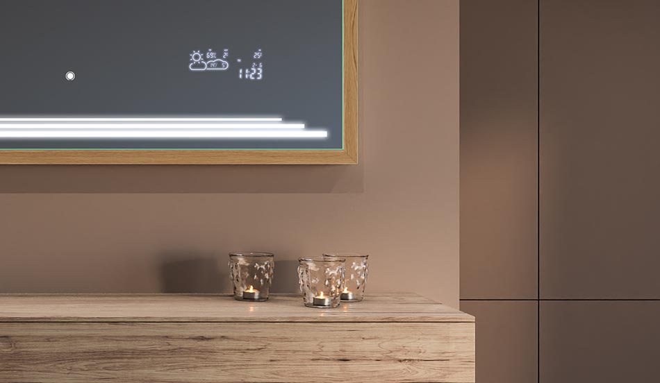 Ogledalo u crnom loft okviru za moderne i minimalističke kupaonice | ARTFORMA