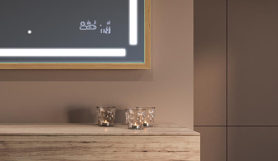 Ogledalo u crnom loft okviru za moderne i minimalističke kupaonice | ARTFORMA