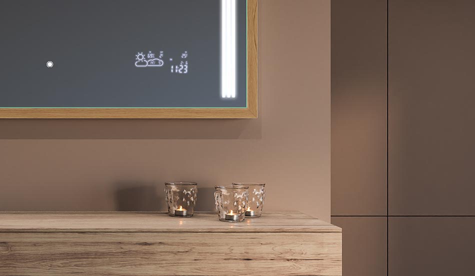 Ogledalo u crnom loft okviru za moderne i minimalističke kupaonice | ARTFORMA