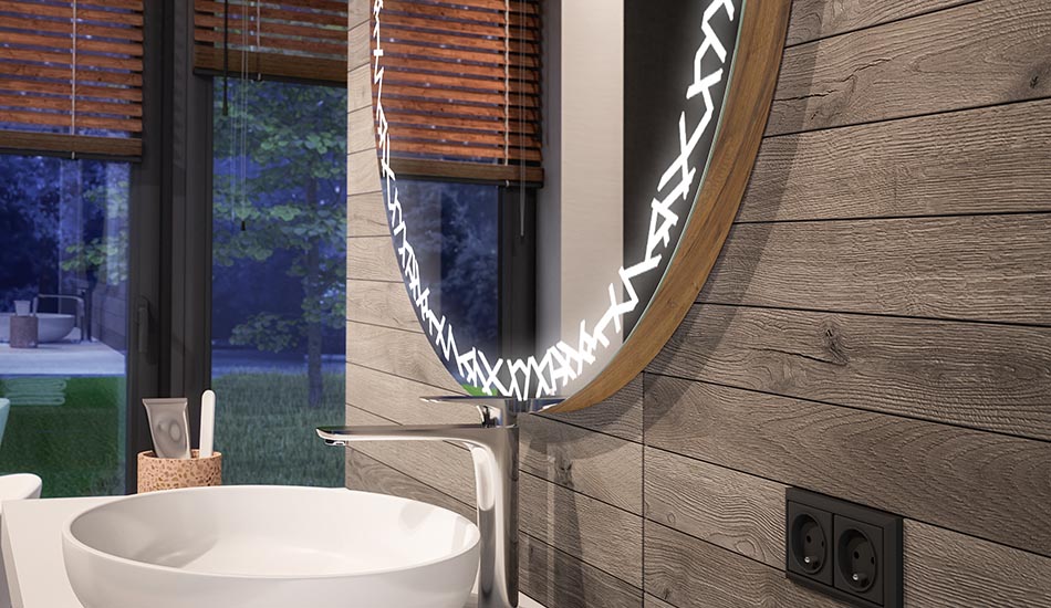 Okruglo LED ogledalo s ambient efektom i elegantnim difuznim svjetlom | ARTFORMA