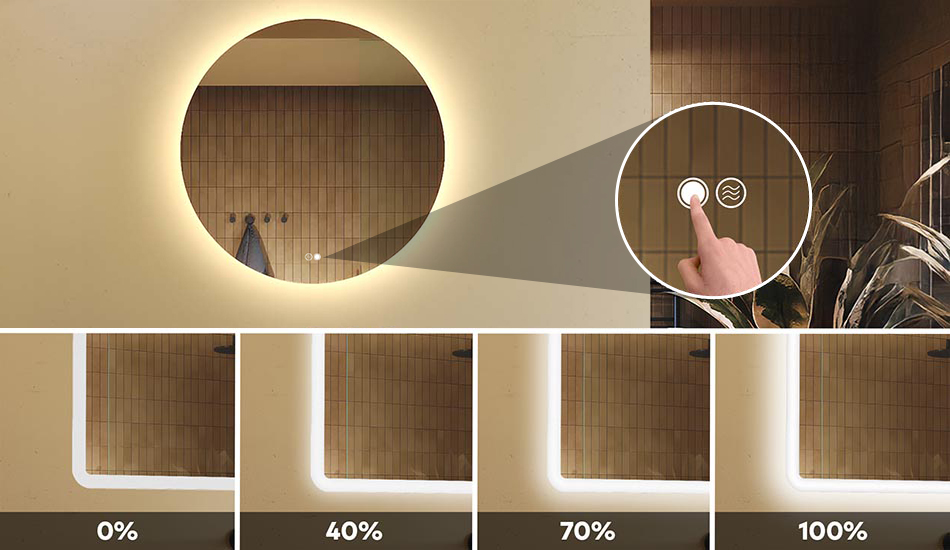 Promijenite intenzitet svjetla u svom kupaonskom ogledalu!