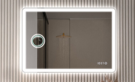 Zaobljena klasična ogledala s osvjetljenjem