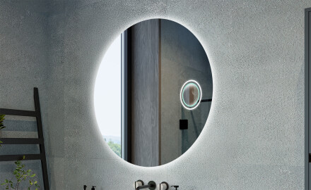 Okrugla klasična ogledala s osvjetljenjem