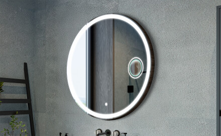 Okrugla ogledala s dekorativnim pokrovom