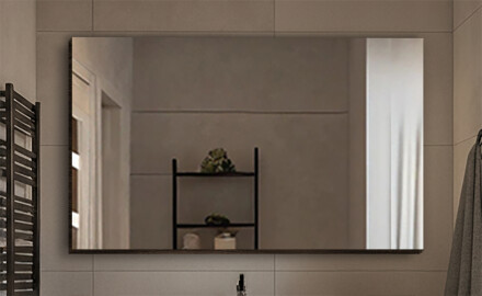 Ogledala s ukrasnim poklopcem bez osvjetljenja