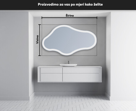 Ukrasna ogledala LED za zid C222 #3