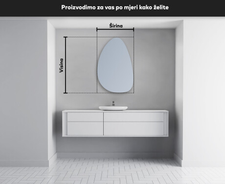 Zidno dekorativna ogledala sa svjetlom LED D221 #4