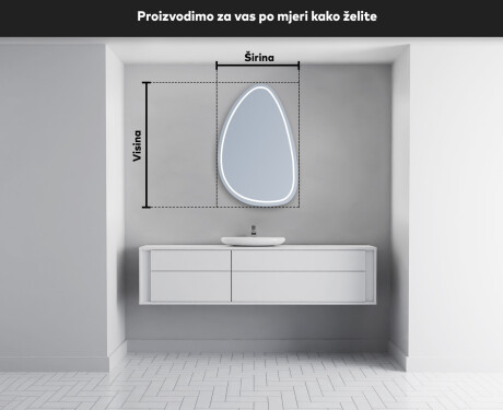 Nepravilna dekorativna ogledalo za zid B223 #5