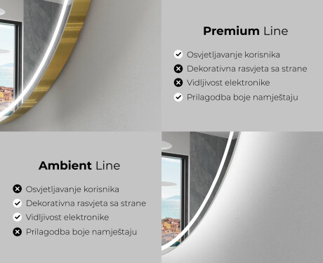 Ukrasna ogledala LED za zid EG223 #2