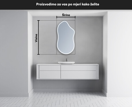 Ukrasna ogledala LED za zid F223 #4