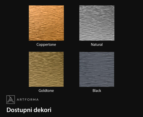 Nepravilno oblikovano ogledalo s modernim metalnim okvirom L290 #2