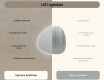 Ukrasna ogledala LED za zid 54x54cm s hladnim LED svjetlom 7000K, toplim svjetlom 3000K ili neutralnim svjetlom 4500K #6