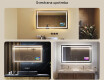 Ogledalo s LED rasvjetom L15 120x80cm - SmartScreen, DualColor, Grijaća prostirka #2