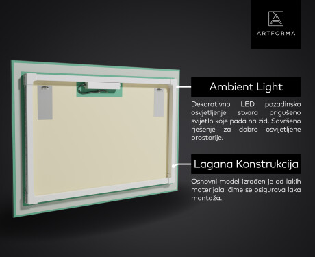 Ogledalo s LED rasvjetom L23 #2