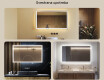 Ogledalo s LED rasvjetom 120x70cm s hladnim LED svjetlom 7000K, toplim svjetlom 3000K ili neutralnim svjetlom 4500K #2