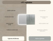 Ogledalo s LED rasvjetom 120x70cm s hladnim LED svjetlom 7000K, toplim svjetlom 3000K ili neutralnim svjetlom 4500K #6