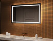 Ogledalo s LED rasvjetom 120x70cm s hladnim LED svjetlom 7000K, toplim svjetlom 3000K ili neutralnim svjetlom 4500K