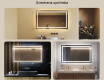 Ogledalo s LED rasvjetom 120x70cm s hladnim LED svjetlom 7000K, toplim svjetlom 3000K ili neutralnim svjetlom 4500K #2
