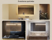 Ogledalo s LED rasvjetom 120x70cm s hladnim LED svjetlom 7000K, toplim svjetlom 3000K ili neutralnim svjetlom 4500K #2
