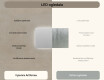 Ogledalo s LED rasvjetom 120x70cm s hladnim LED svjetlom 7000K, toplim svjetlom 3000K ili neutralnim svjetlom 4500K #6