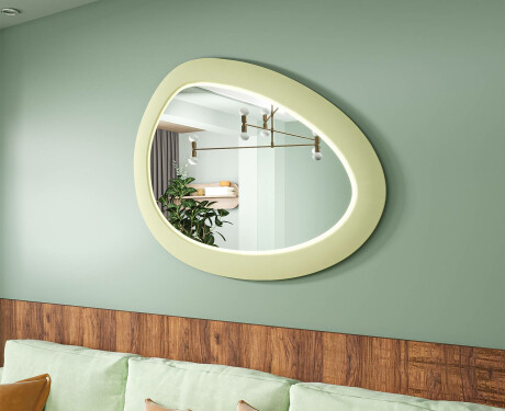 Asimetrično LED ogledalo s MDF okvirom L310