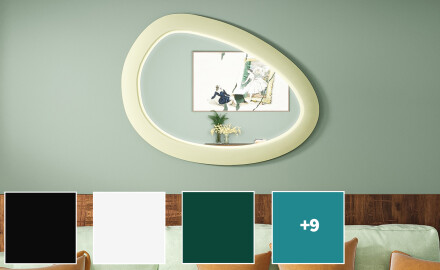 Asimetrično LED ogledalo s MDF okvirom L310