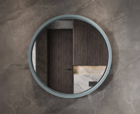 Okružno LED ogledalo u lakiranom MDF okviru L306 #8