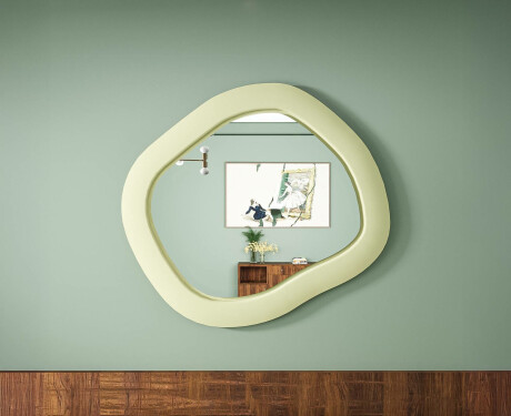 Dizajnersko LED ogledalo s MDF-om u geometrijskom obliku L309 #4