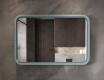 Zaobljeno LED ogledalo s lakiranim MDF okvirom L305 #8