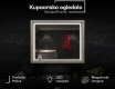 LED kupaoničko ogledalo s okvirom WoodenFrame u boji Oslo hrast #2