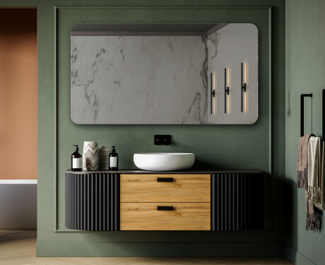 Obla zidno ogledalo L199