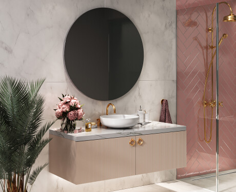 Okrugla zidno ogledalo u okviru L203 #6