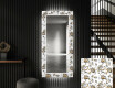 Ukrasno Zrcalo S LED Pozadinskim Osvjetljenjem Za Predvorje - Golden Flowers #1