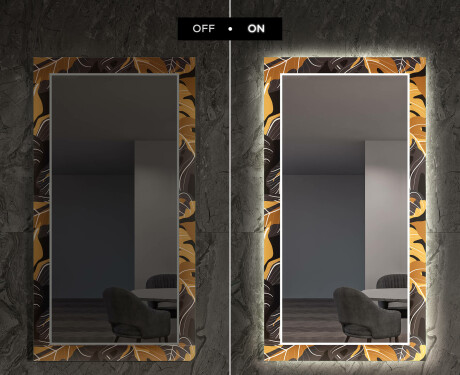 Ukrasno Zrcalo S LED Pozadinskim Osvjetljenjem Za Predvorje - Autumn Jungle #7