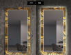 Ukrasno Zrcalo S LED Pozadinskim Osvjetljenjem Za Predvorje - Ancient Pattern #7