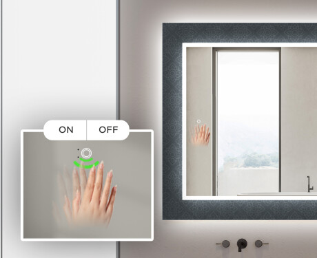 Dekorativno Ogledalo S Rasvjetom Za Kupaonicu - Elegant #5