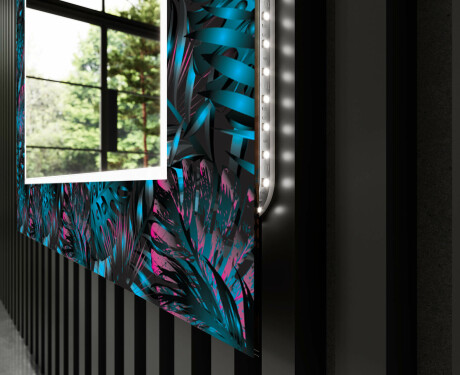 Dekorativno Ogledalo S Rasvjetom Za Kupaonicu - Fluo Tropic #11