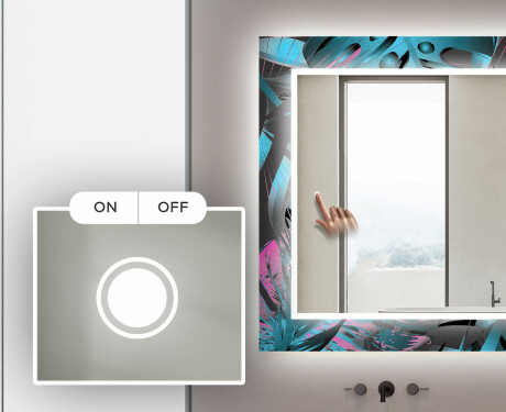 Dekorativno Ogledalo S Rasvjetom Za Kupaonicu - Fluo Tropic #4