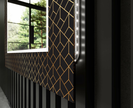 Dekorativno Ogledalo S Rasvjetom Za Kupaonicu - Golden Lines #11