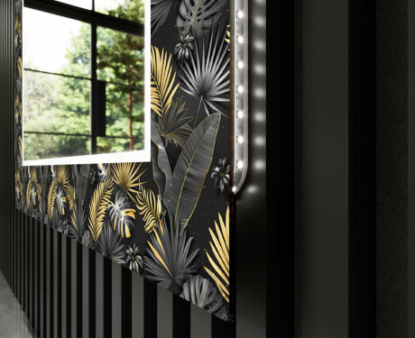 Dekorativno Ogledalo S Rasvjetom Za Kupaonicu - Goldy Palm #11