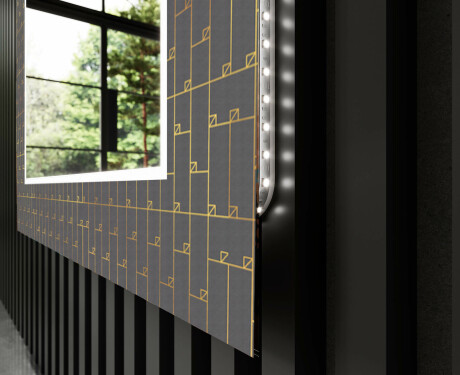 Dekorativno Ogledalo S Rasvjetom Za Kupaonicu - Microcircuit #11