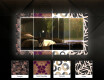 Ukrasno Zrcalo S LED Osvjetljenjem Za Blagovaonicu - Abstract Geometric #6