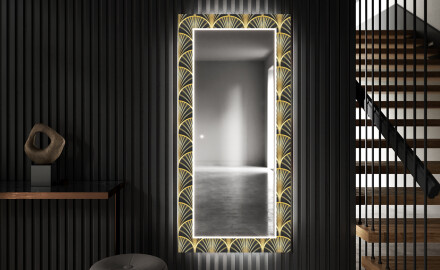 Ukrasno Zrcalo S LED Pozadinskim Osvjetljenjem Za Predvorje - Art Deco