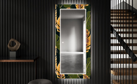 Ukrasno Zrcalo S LED Pozadinskim Osvjetljenjem Za Predvorje - Botanical Flowers