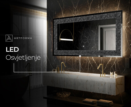 Dekorativno Ogledalo S Rasvjetom - Dark Elegance #6
